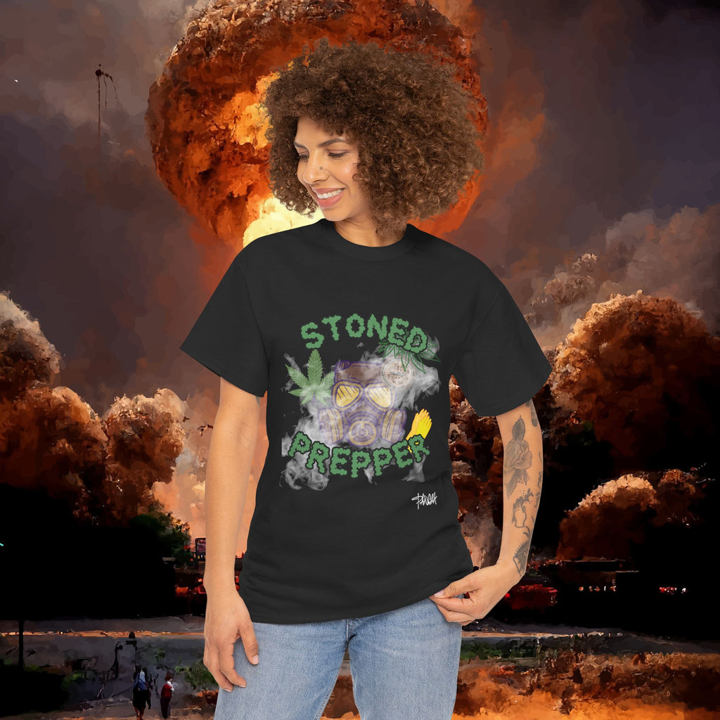 Stoned Prepper T- Shirt, Cannabis Shirt, Stoner Graphic Tee, Gift for Stoner, Weed T-shirt
