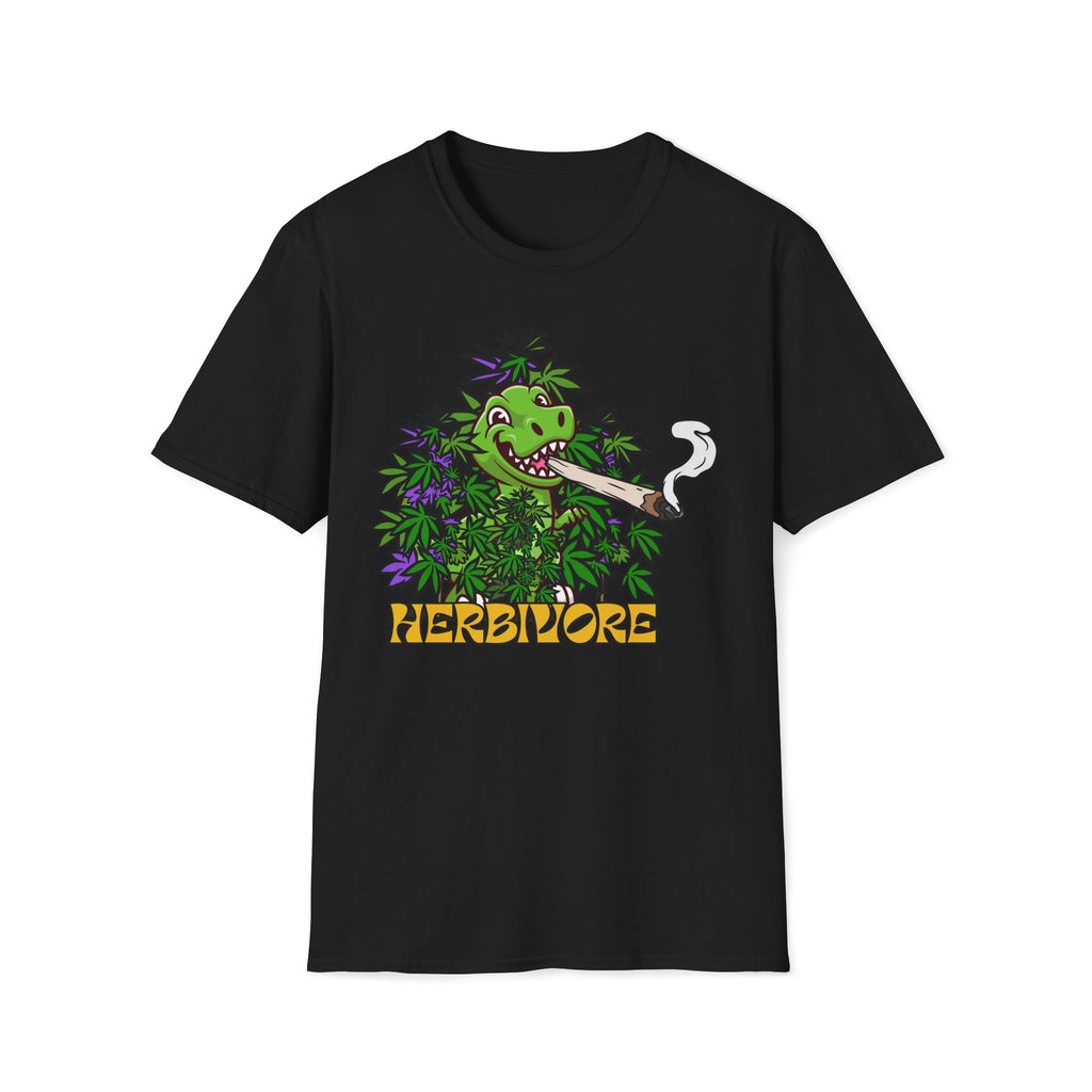 Herbivore Smoking Dinosaur Shirt | Funny Stoner Tee for Weed Lovers & Smokers
