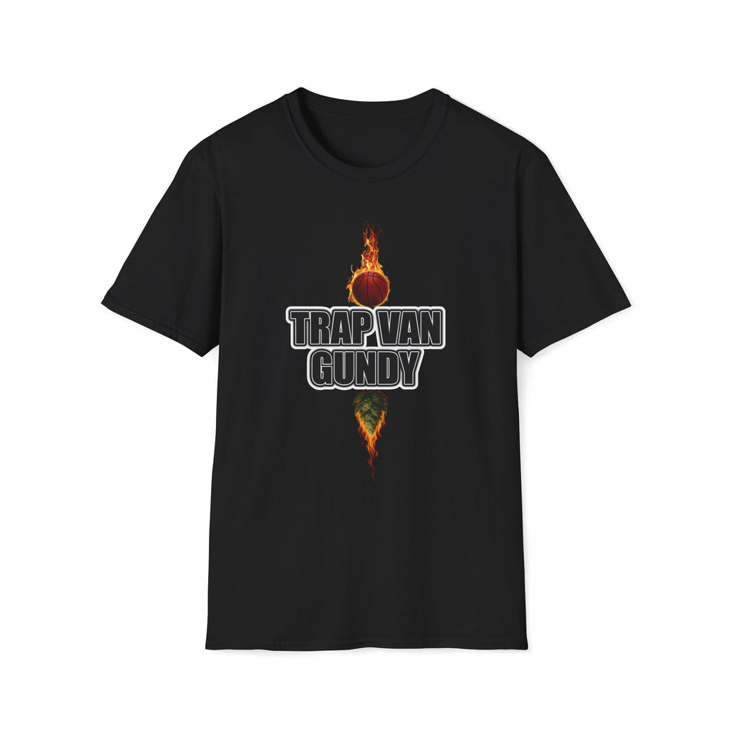 Trap Van Gundy Flaming Basketball Weed Shirt | Stoner Streetwear Graphic Tee