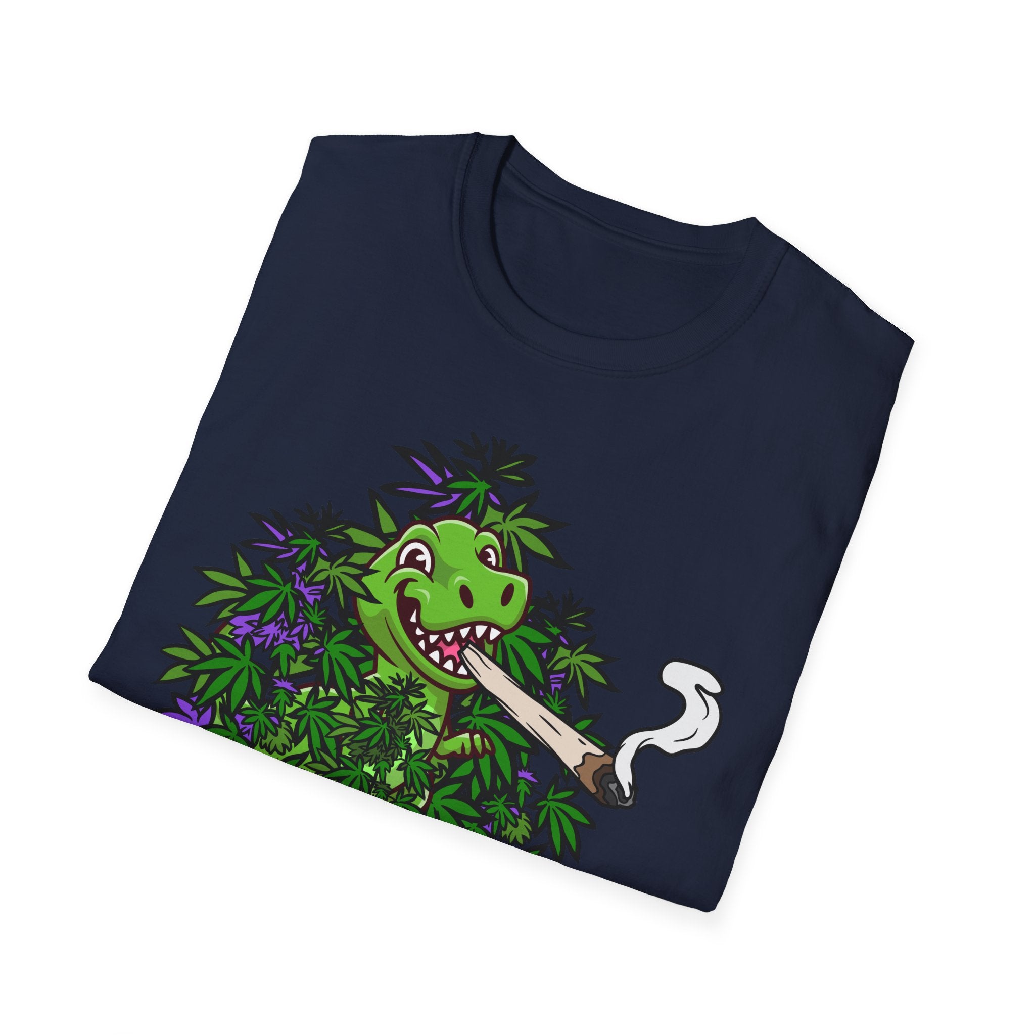 Herbivore Smoking Dinosaur Shirt | Funny Stoner Tee for Weed Lovers & Smokers