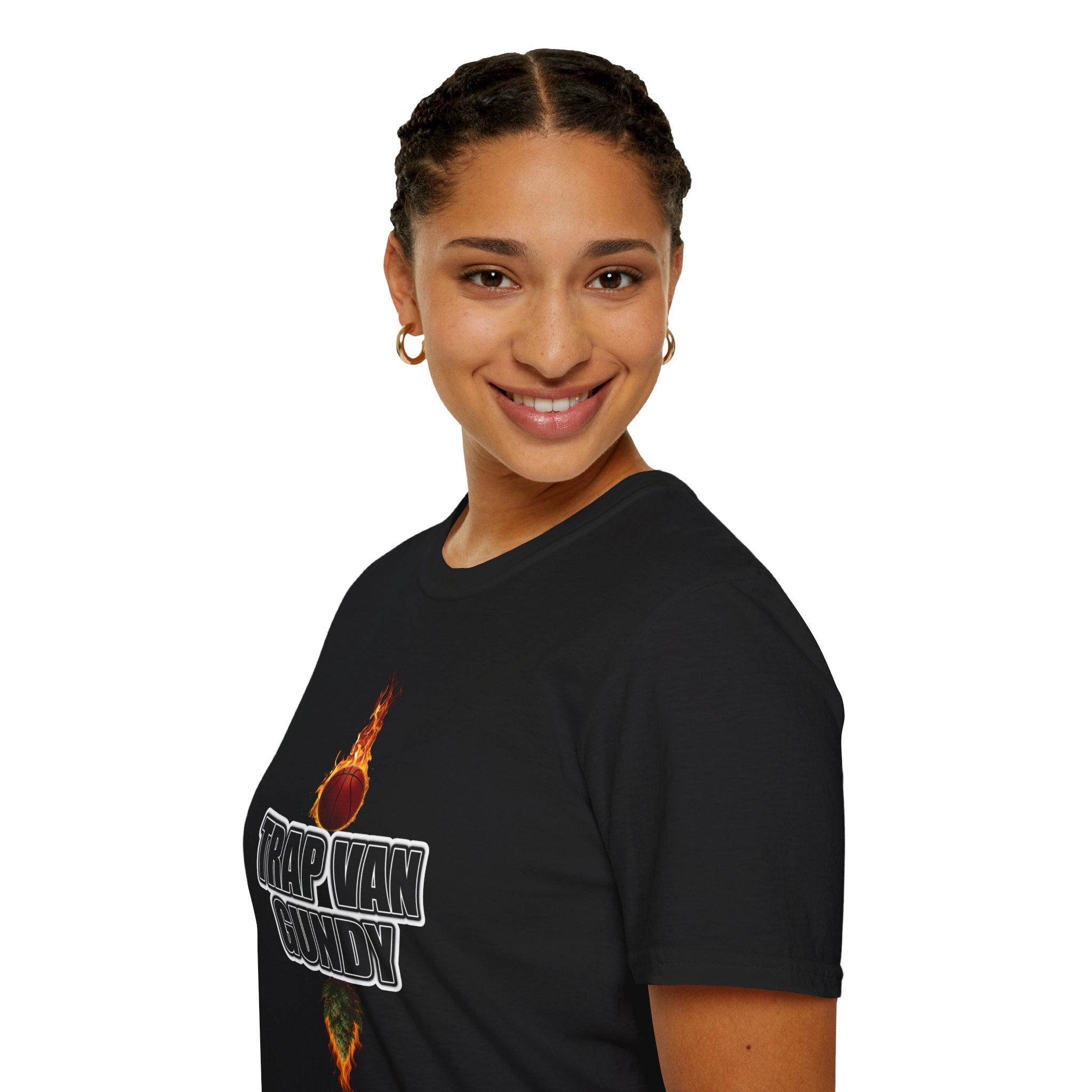Trap Van Gundy Flaming Basketball Weed Shirt | Stoner Streetwear Graphic Tee