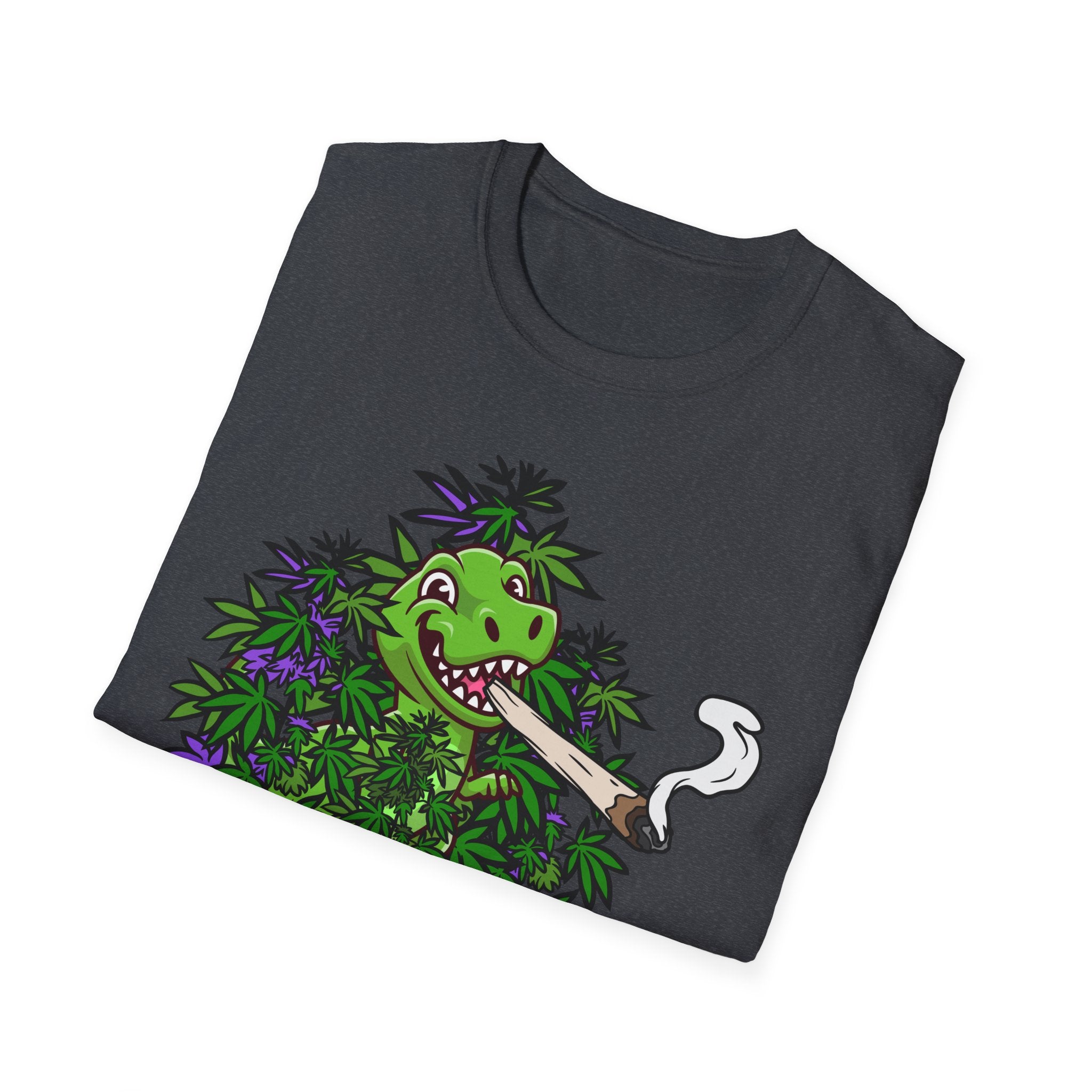 Herbivore Smoking Dinosaur Shirt | Funny Stoner Tee for Weed Lovers & Smokers