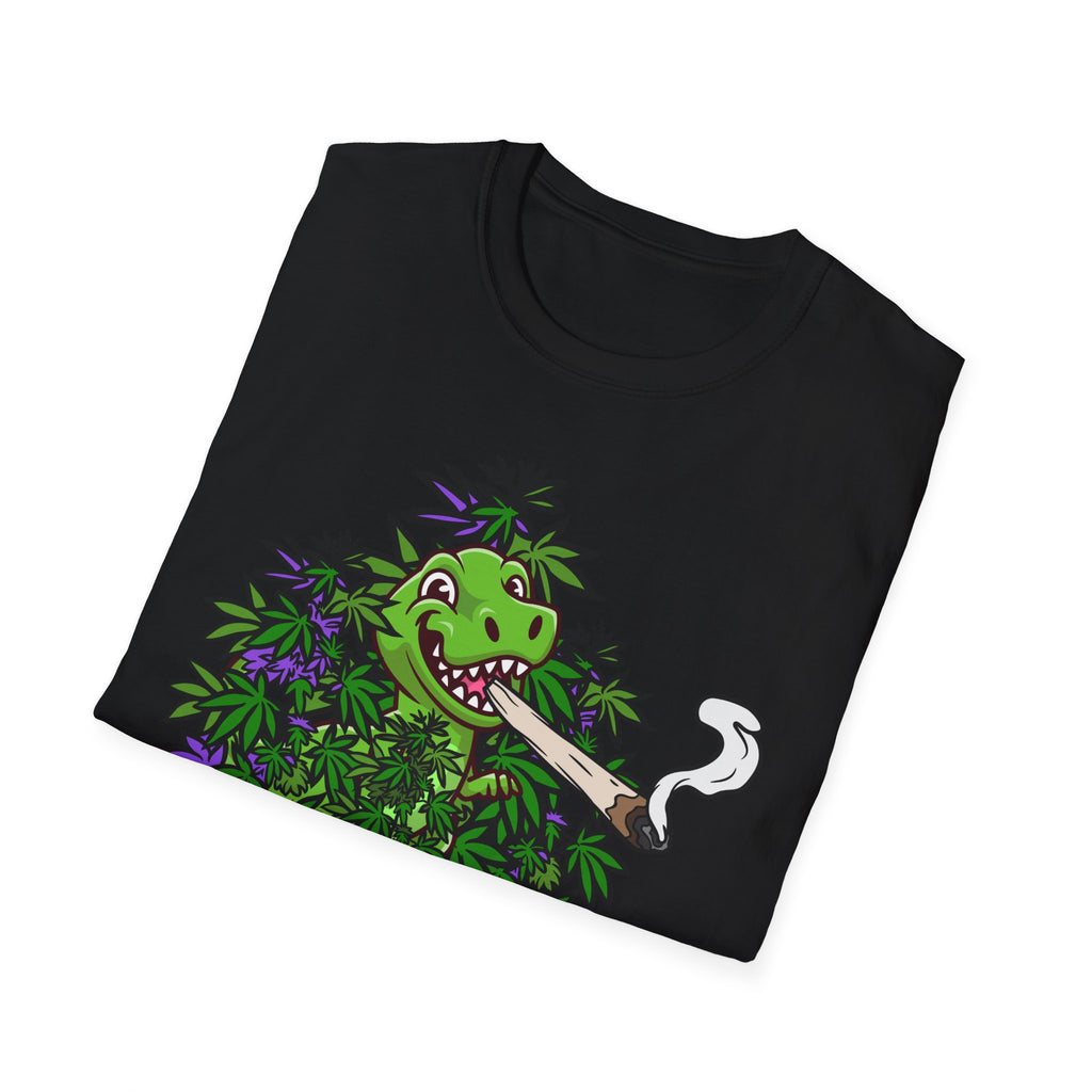 Herbivore Smoking Dinosaur Shirt | Funny Stoner Tee for Weed Lovers & Smokers