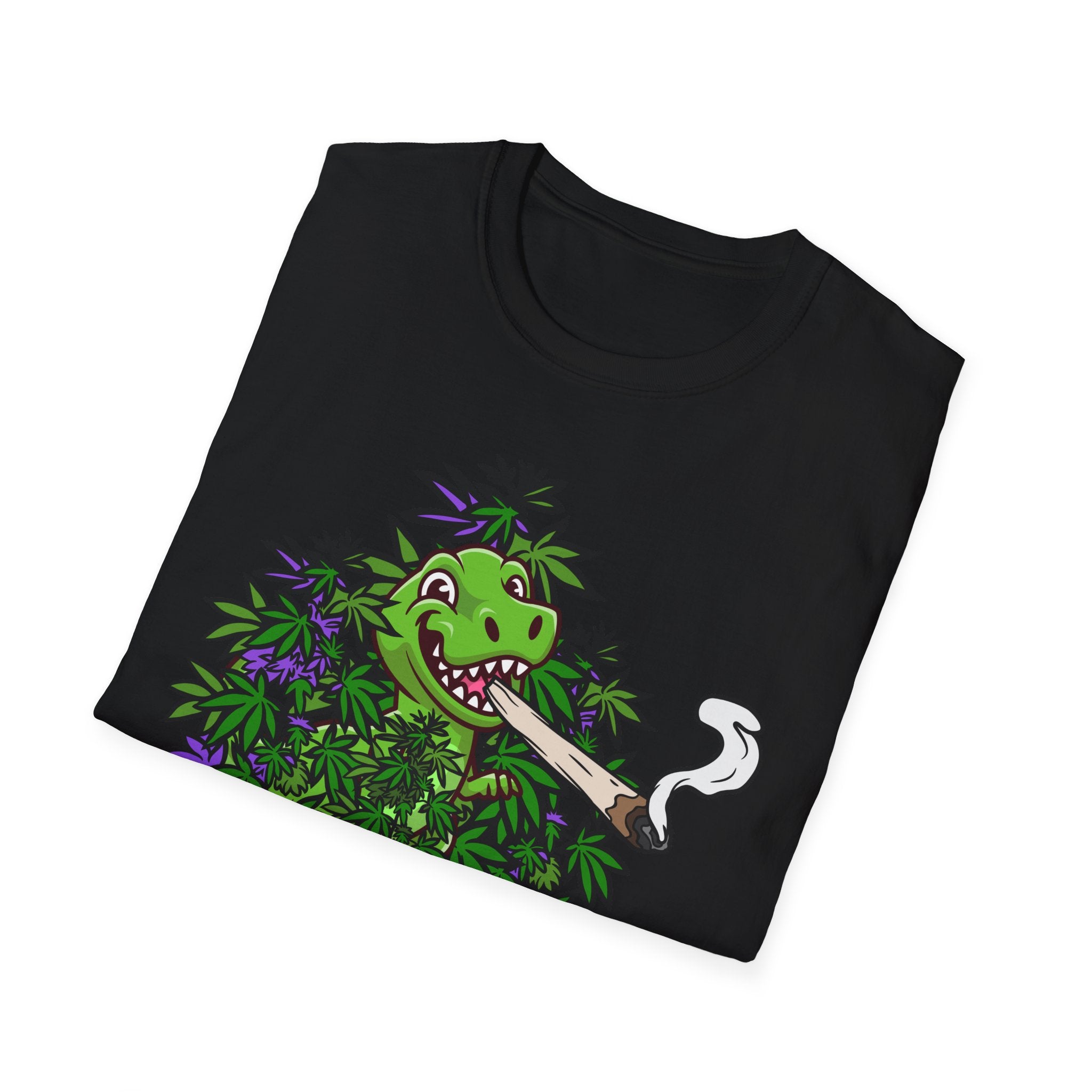 Herbivore Smoking Dinosaur Shirt | Funny Stoner Tee for Weed Lovers & Smokers