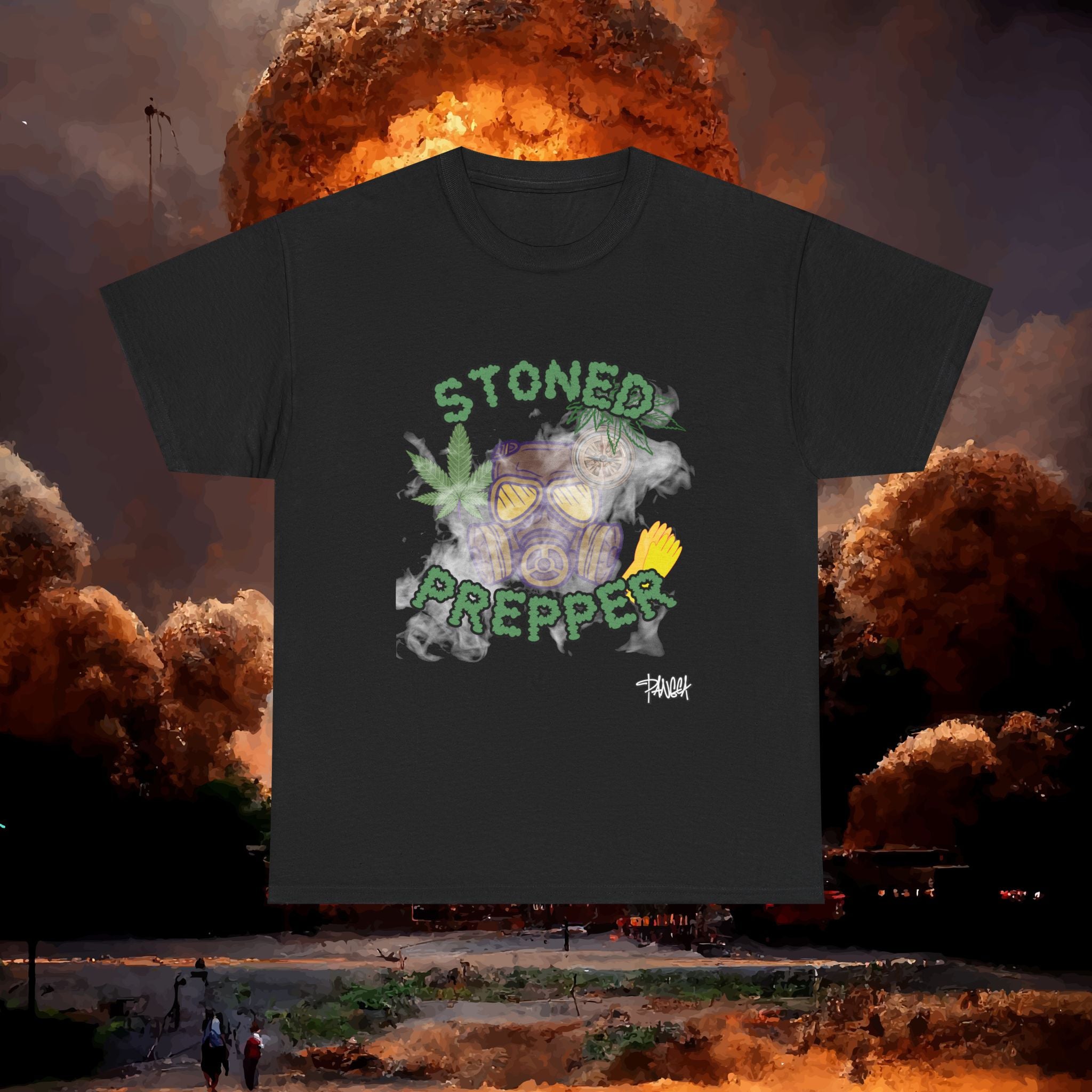 Stoned Prepper T- Shirt, Cannabis Shirt, Stoner Graphic Tee, Gift for Stoner, Weed T-shirt