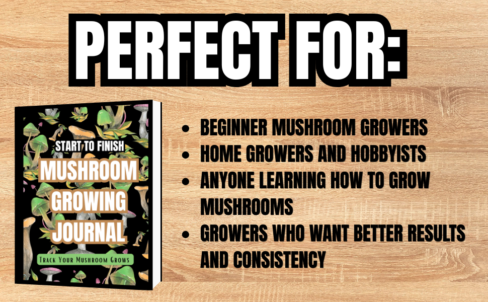 Mushroom Growing Journal Printable PDF | Grow Log Book for Tracking Mushroom Growth | Digital Download