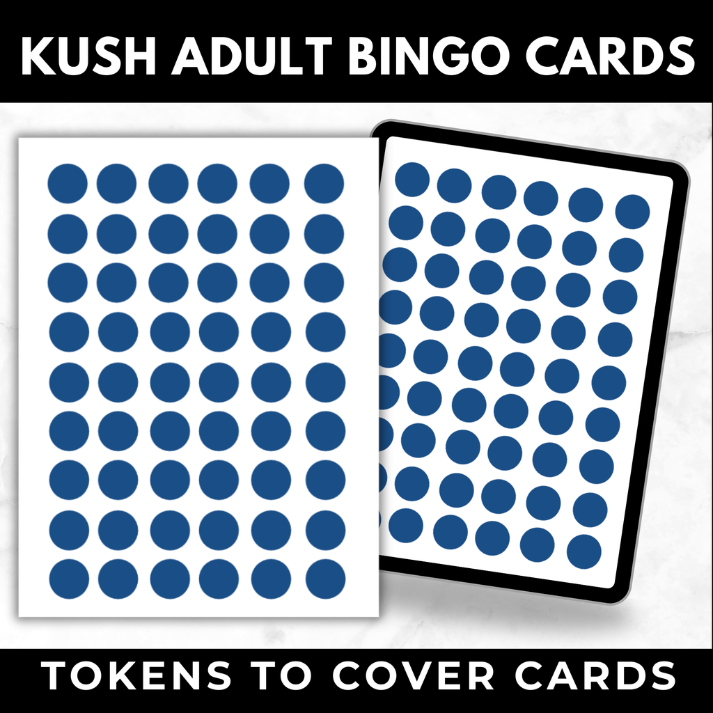 Kush Bingo Cards for Adults Printable | Weed Bingo Game for Smokers | 50 Cards + Pull Cards | Adult Party Game Digital Download