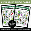 Kush Bingo Cards for Adults Printable | Weed Bingo Game for Smokers | 50 Cards + Pull Cards | Adult Party Game Digital Download